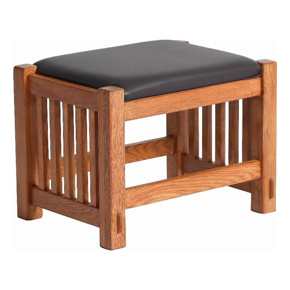 Mission Oak Foot Stool with Sp - Outdoor Furniture Wood ulasan dan harga