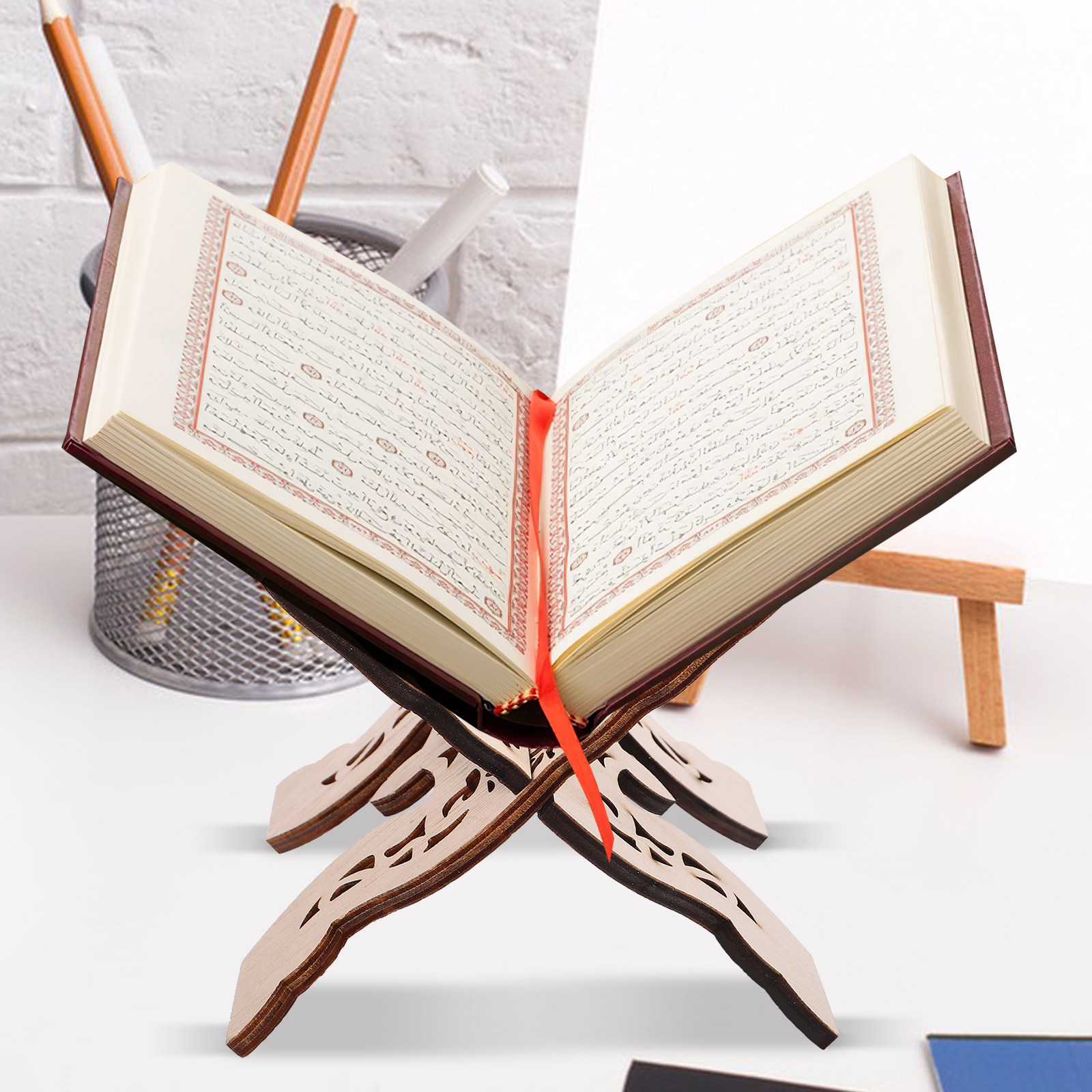 Wooden Desktop Reading Stand B - Outdoor Furniture Wood ulasan dan harga